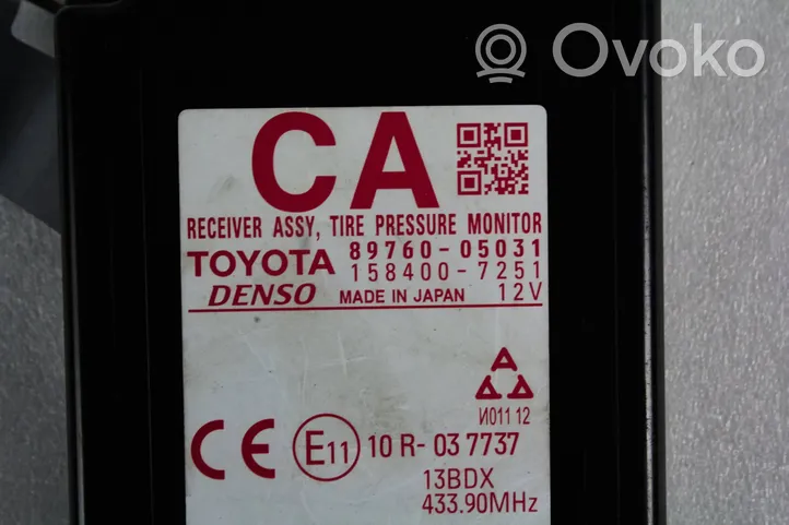 Toyota Avensis T270 Rengaspaineen valvontayksikkö 8976005031