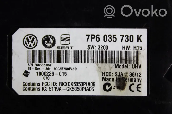 Volkswagen Golf VI Bluetooth control unit module 7p6035730k