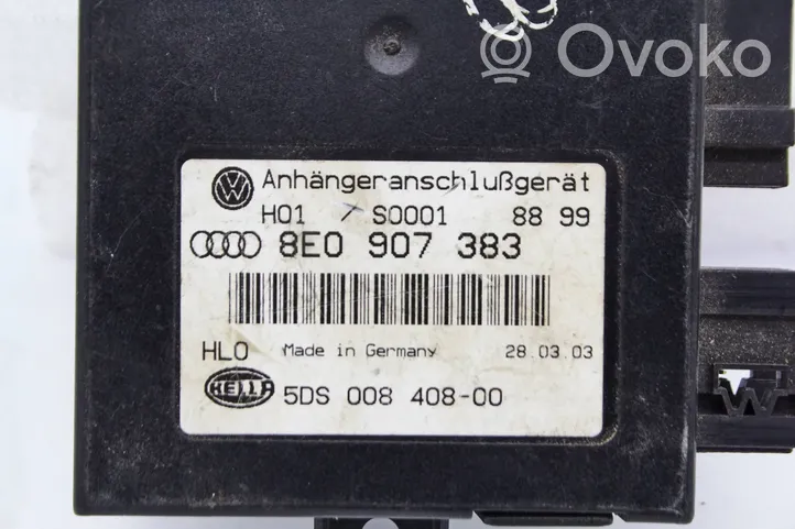 Audi A4 S4 B6 8E 8H Module de contrôle crochet de remorque 8e0907383