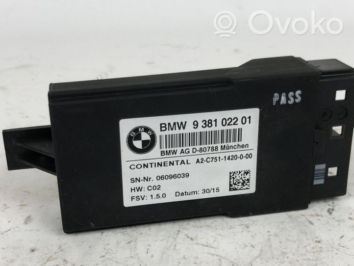 BMW 7 G11 G12 Muut ohjainlaitteet/moduulit 938102201