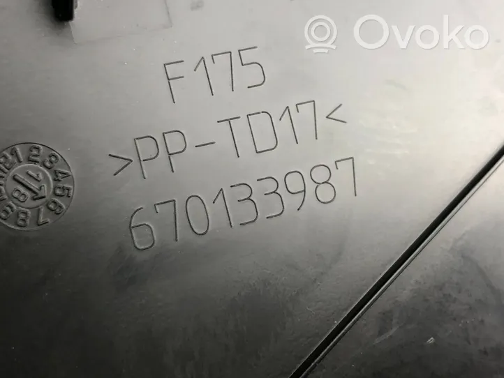 BMW X3 F25 Support de plaque d'immatriculation 670133987