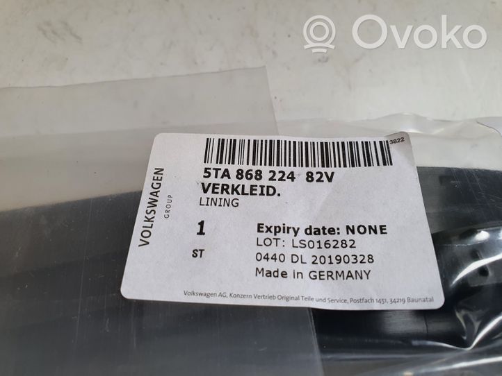 Volkswagen Touran III Boîte à gants garniture de tableau de bord 5TA86822482V