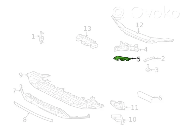 Volvo S60 Support de montage de pare-chocs avant 31663161