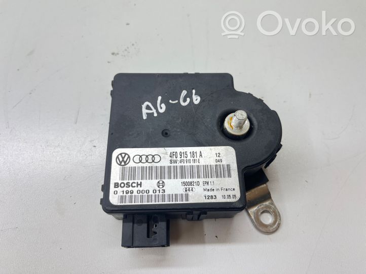 Audi A6 S6 C6 4F Centralina di gestione alimentazione 4F0915181A