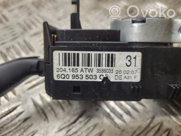 Volkswagen Polo IV 9N3 Wiper switch 6Q0953503