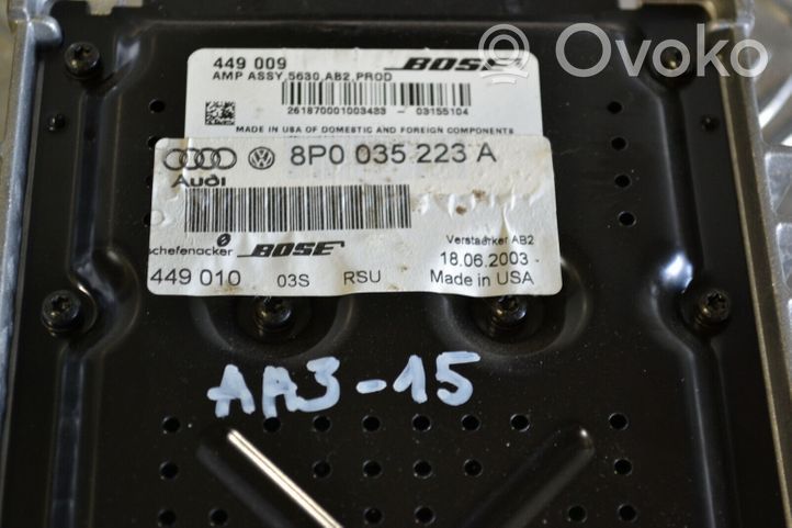 Audi A3 S3 A3 Sportback 8P Amplificateur de son 8P0035223A