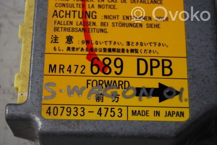 Mitsubishi Space Wagon Turvatyynyn ohjainlaite/moduuli MR472689