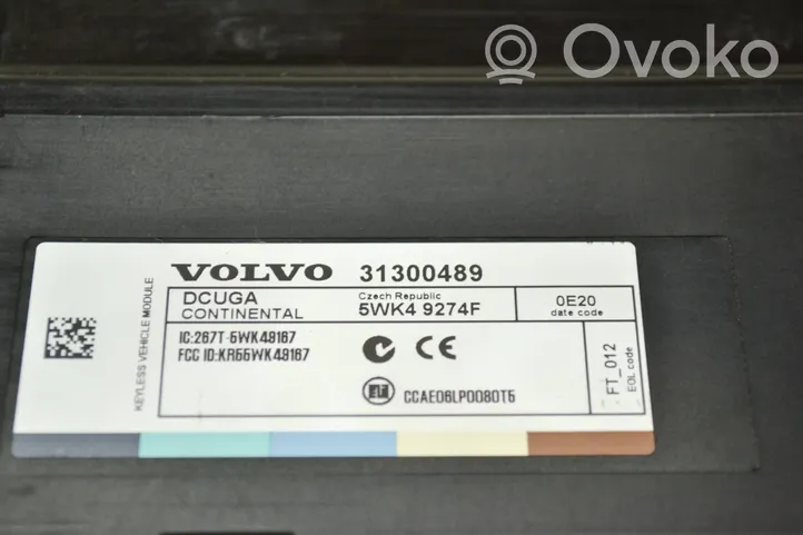 Volvo S40 Avaimettoman käytön ohjainlaite/moduuli 5K48167