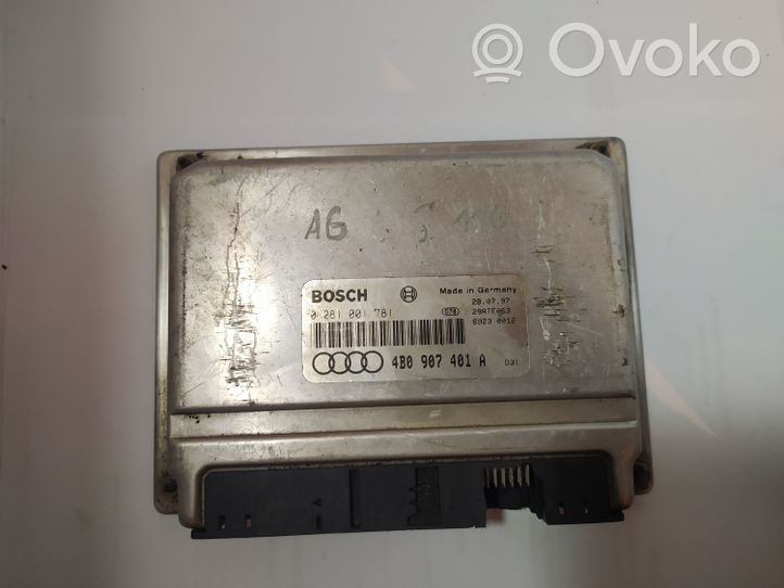 Audi A6 S6 C5 4B Calculateur moteur ECU 0281001781