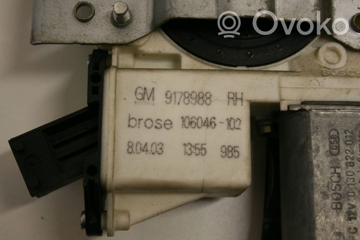 Opel Signum Elektriskā loga pacelšanas mehānisma komplekts 9178986
