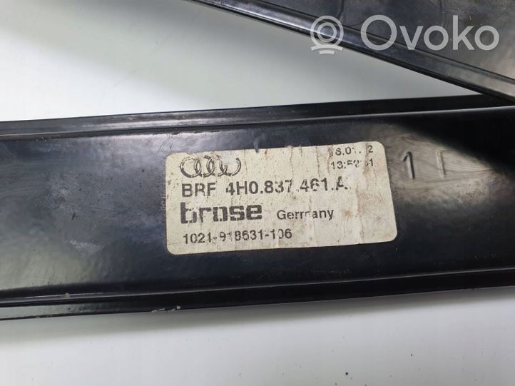 Audi A8 S8 D4 4H Priekinio el. lango pakėlimo mechanizmo komplektas 4H0837461B