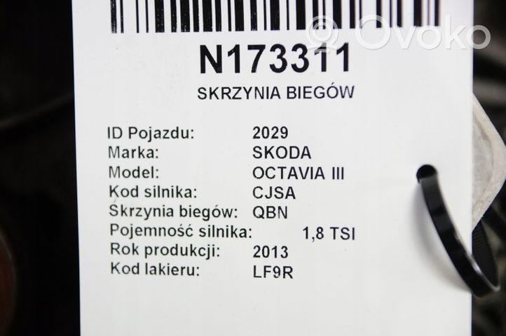 Skoda Octavia Mk3 (5E) Manualna 6-biegowa skrzynia biegów QBN