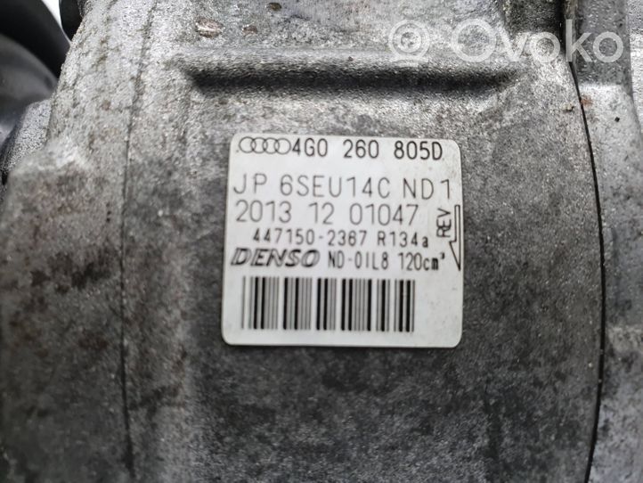 Audi A6 C7 Ilmastointilaitteen kompressorin pumppu (A/C) 4G0260805D