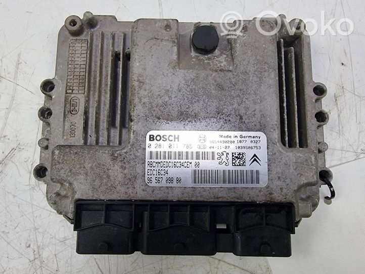 Citroen C3 Komputer / Sterownik ECU silnika 9656709880