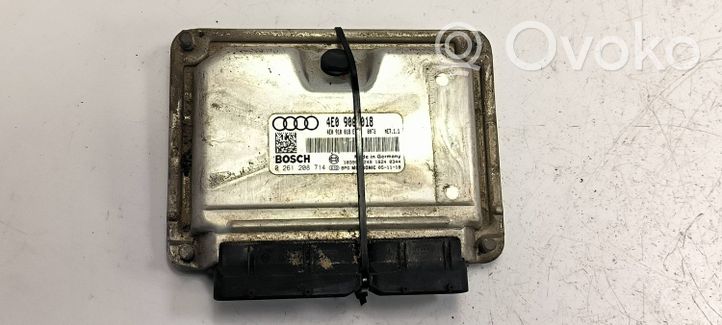 Audi A8 S8 D3 4E Unité de commande, module ECU de moteur 4E0906018