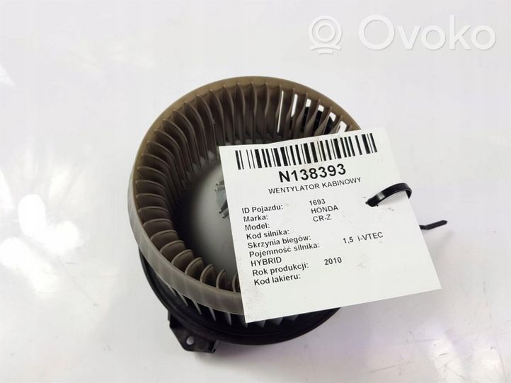 Honda CR-Z Ventola riscaldamento/ventilatore abitacolo 