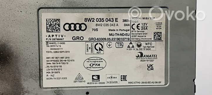 Audi A4 S4 B9 8W Zmieniarka płyt CD/DVD 8W2035043E