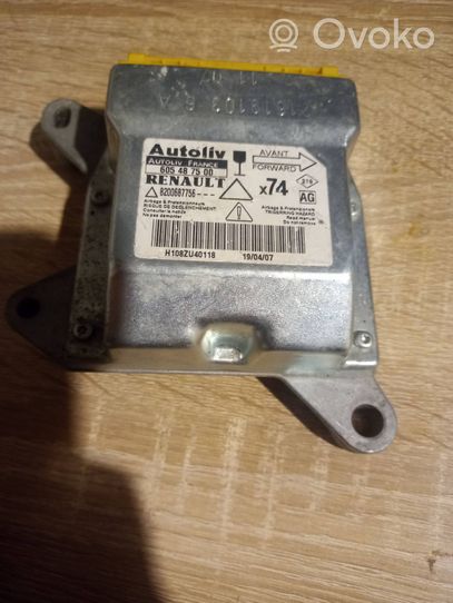 Renault Laguna II Module de contrôle airbag 8200687756