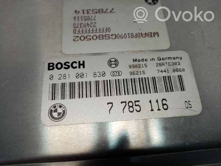 BMW 5 E39 Moottorin ohjainlaite/moduuli 7785116