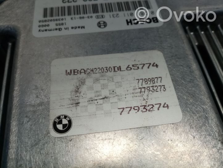 BMW 7 E65 E66 Kit centralina motore ECU e serratura 7793273