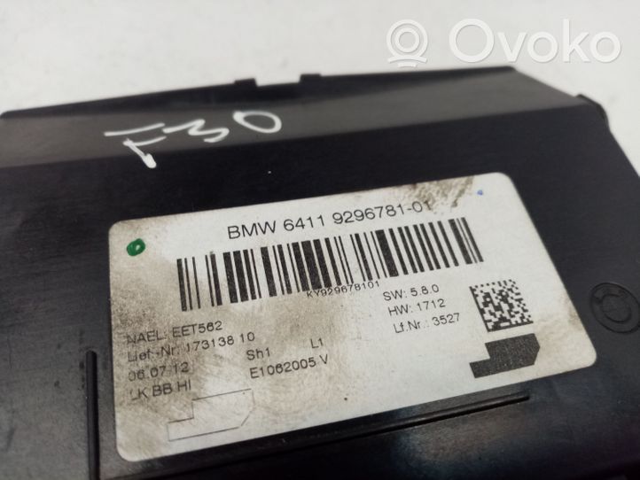 BMW 3 F30 F35 F31 Module unité de contrôle climatisation 64119296781