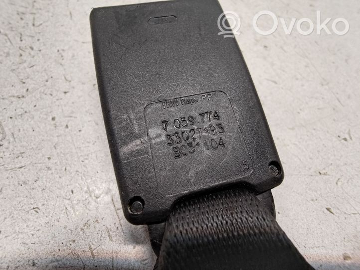 BMW 5 E60 E61 Middle seatbelt buckle (rear) 7059774