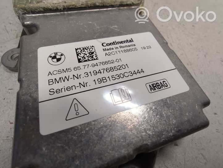 BMW 3 G20 G21 Module de contrôle airbag 65779476852