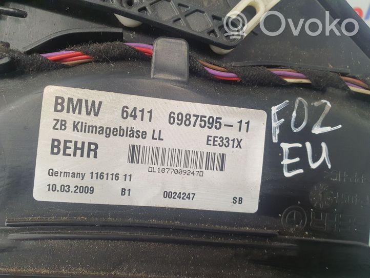 BMW 7 F01 F02 F03 F04 Lämmittimen puhallin 6987595