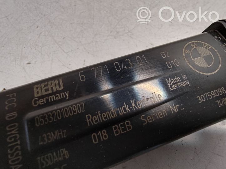 BMW 5 F10 F11 Centralina della pressione pneumatico 6771043