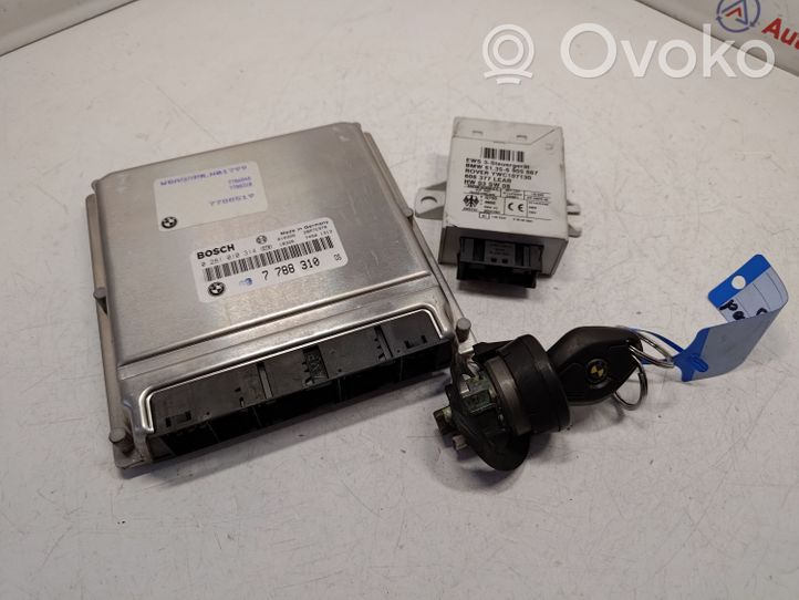 BMW X5 E53 Kit centralina motore ECU e serratura 7788310