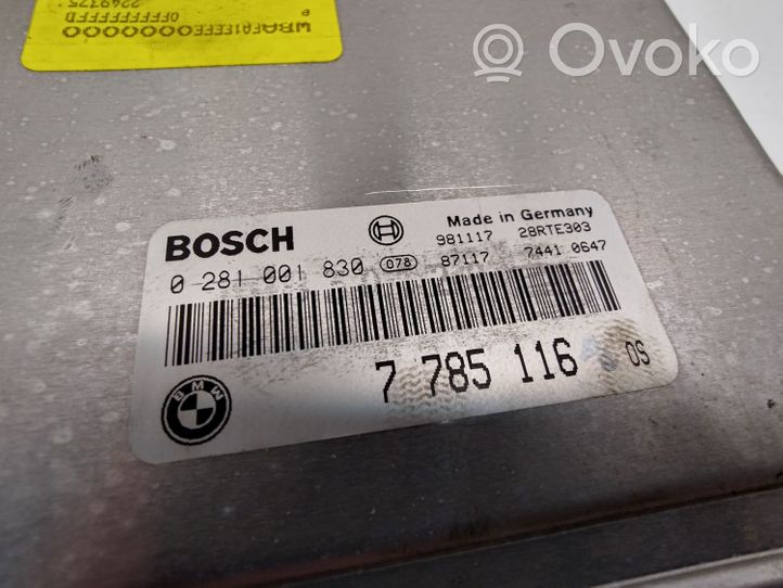 BMW 5 E39 Komputer / Sterownik ECU i komplet kluczy 7785116