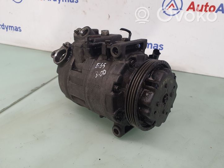 BMW 7 E65 E66 Ilmastointilaitteen kompressorin pumppu (A/C) 64509174802