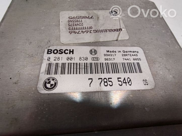 BMW 5 E39 Komputer / Sterownik ECU i komplet kluczy 7785540