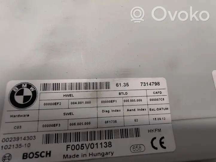 BMW 3 F30 F35 F31 Sterownik / Moduł elektrycznej klapy tylnej / bagażnika 61357314798