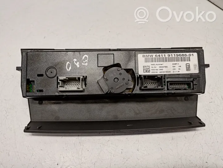 BMW 3 E90 E91 Climate control unit 64119119686