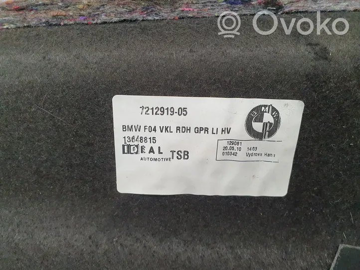 BMW 7 F01 F02 F03 F04 Panel embellecedor lado inferior del maletero/compartimento de carga 7212919