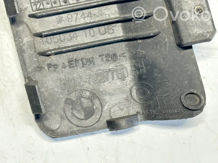 BMW X5 E70 Tappo/coprigancio di traino paraurti posteriore 7227780