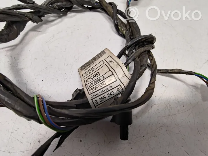 BMW 3 F30 F35 F31 Parking sensor (PDC) wiring loom 9365043