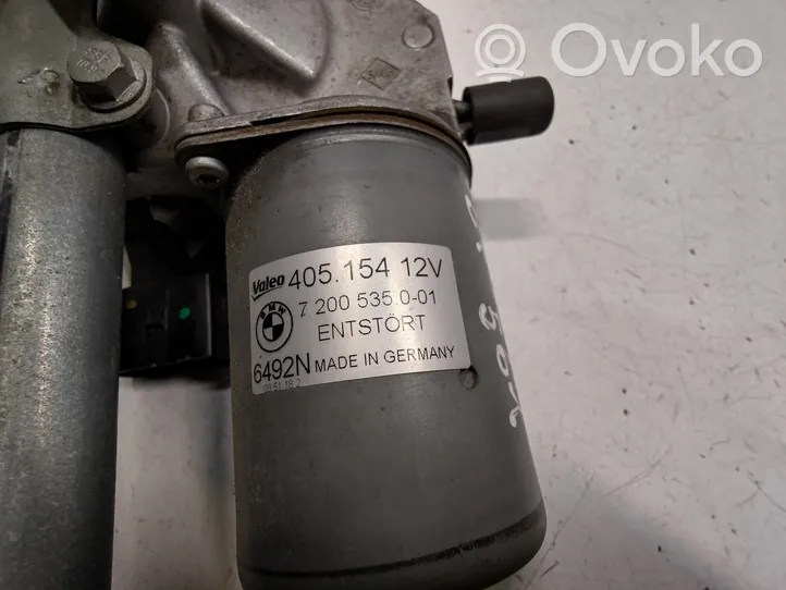 BMW X5 E70 Motor y varillaje del limpiaparabrisas delantero 7200510