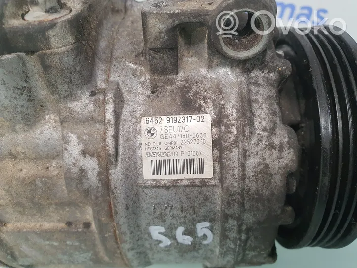 BMW X5 E70 Kompresor / Sprężarka klimatyzacji A/C 9192317