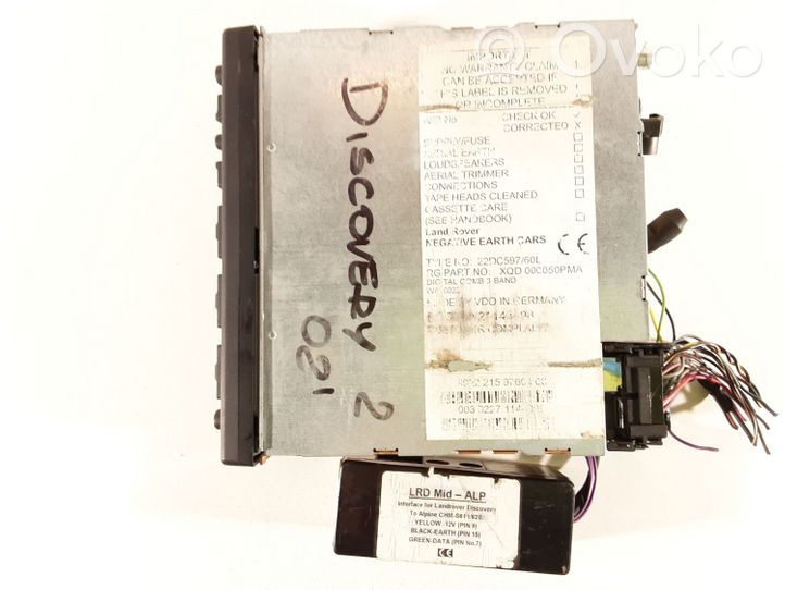 Land Rover Discovery Radio/CD/DVD/GPS-pääyksikkö XQD000050PMA
