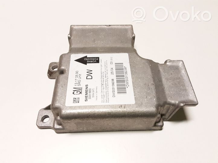 Opel Vectra C Module de contrôle airbag 13170590