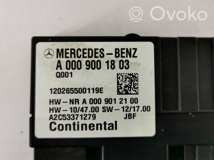 Mercedes-Benz E A207 Degalų (kuro) siurblio valdymo blokas A0009001803
