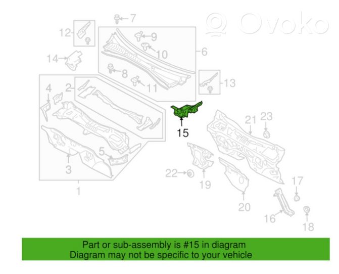 Subaru Legacy Zierleiste Scheibenwischer 91461AG03A