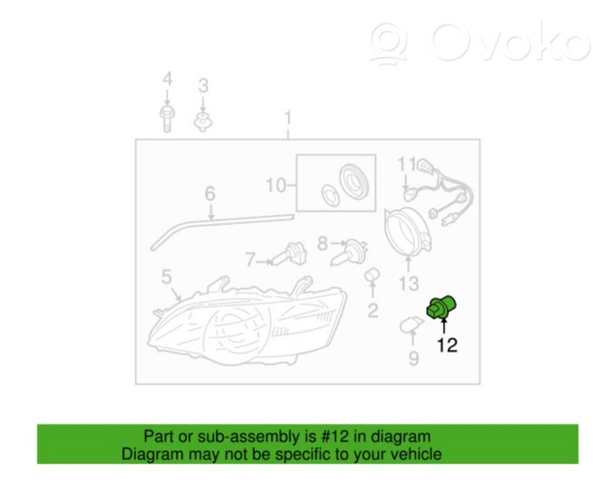 Subaru Legacy Ajovalon valaisimen johtosarjan johdinnippu 84930AG000