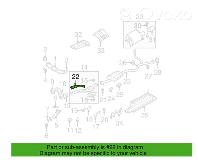 Subaru Legacy Bouclier thermique d'échappement 44132AG150