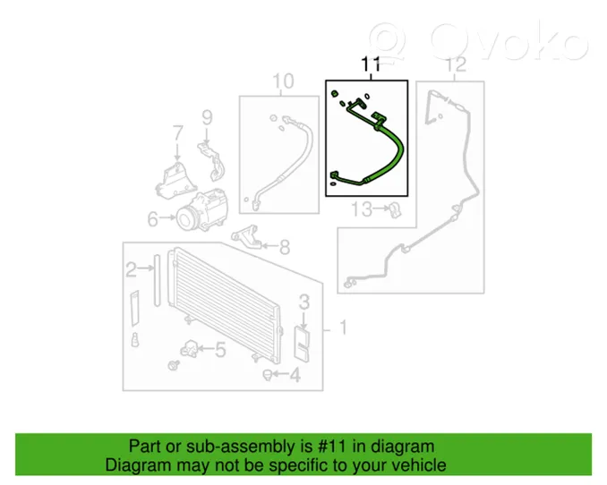 Subaru Outback Gaisa kondicioniera caurulīte (-es) / šļūtene (-es) 73425AG04B