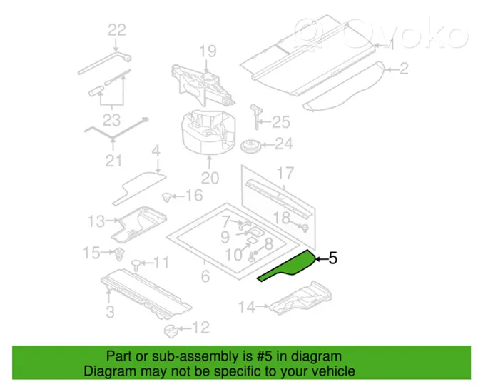 Subaru Outback Bagažinės grindys 95067AG07BJC