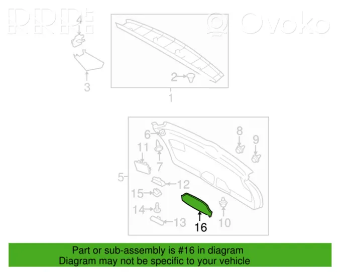 Subaru Legacy Alaverhoilu 94380AG000