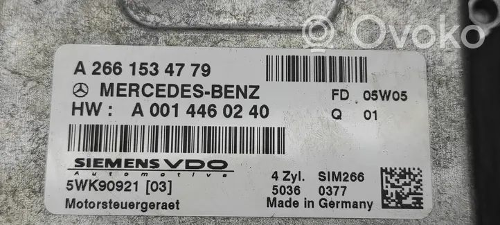 Mercedes-Benz A W169 Kit centralina motore ECU e serratura 